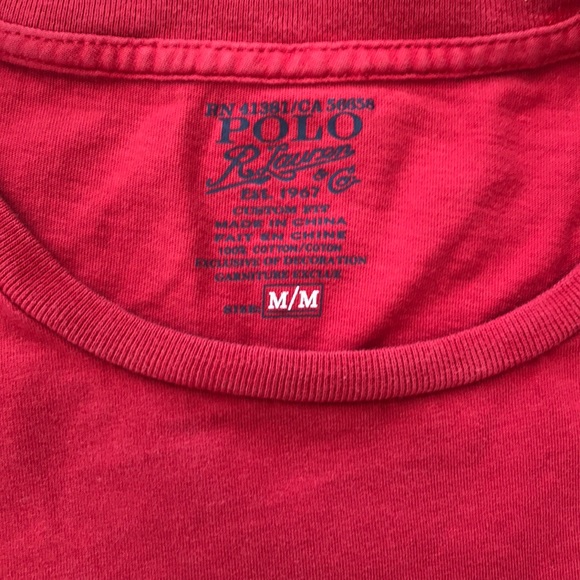Red Ralph Lauren Tee - Picture 4 of 5